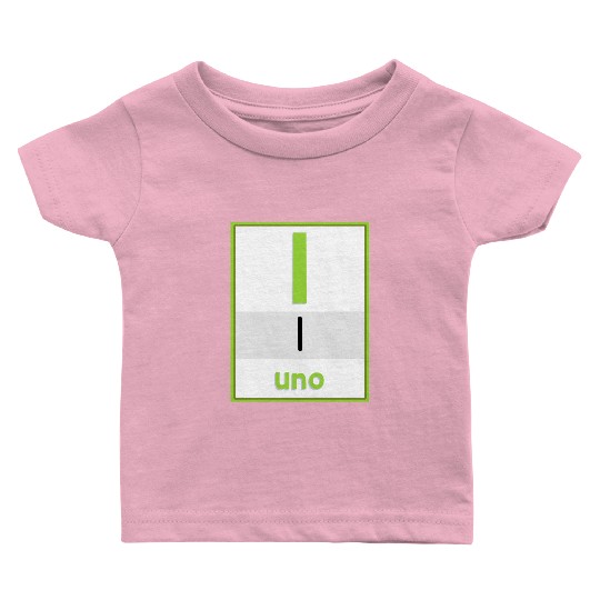 Spanish numbers Uno Baby T Shirts