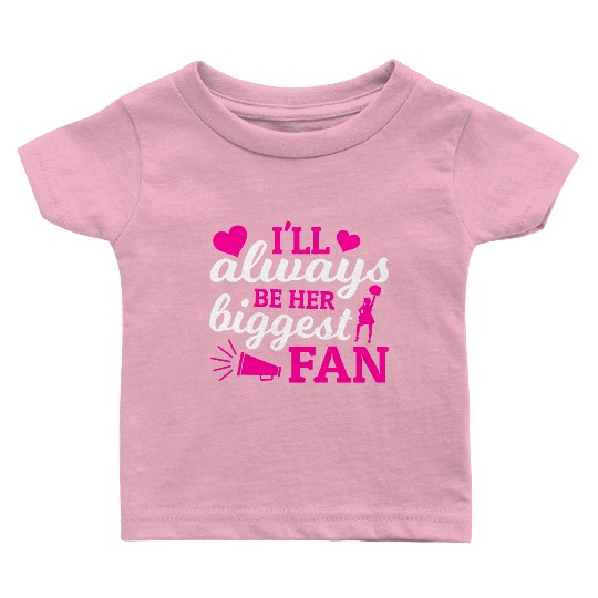Always Her Fan Cheer Mom Cheerleading Mother's Day Baby T Shirts