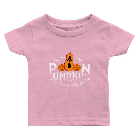 pumpkin spiders bats Halloween Baby T Shirts