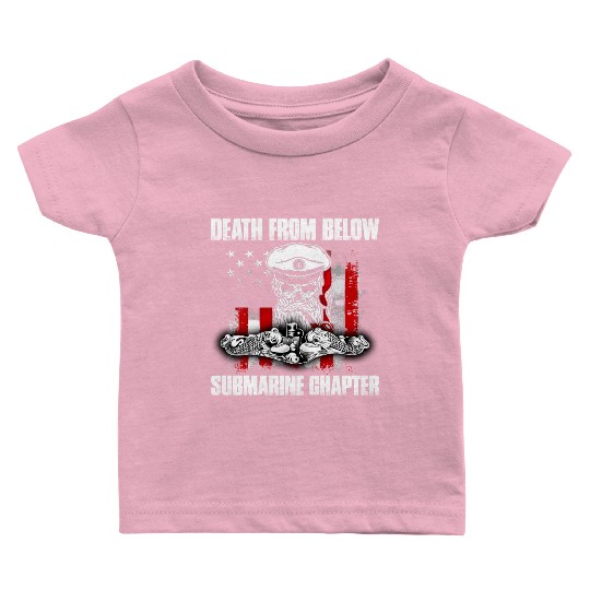 Death From Below Submarine Chapter Patriotic Baby T Shirts