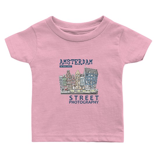 Amsterdam Street Photography Baby T Shirts