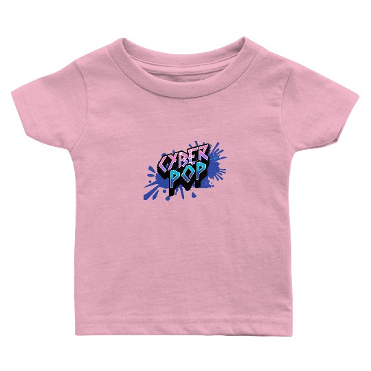 Cyber Pop - Vibrant Y2K Streetwear Aesthetic Baby T Shirts