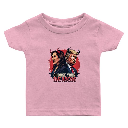Kamala Harris Vs Trump The Fight For The Country Baby T Shirts