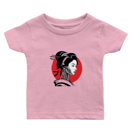 Cyberpunk Vaporwave Japanese Neon Street Art Baby T Shirts