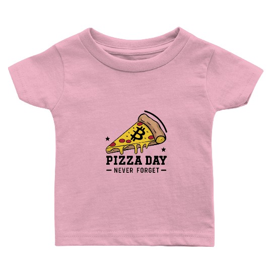 Bitcoin Pizza Day - Never Forget Baby T Shirts