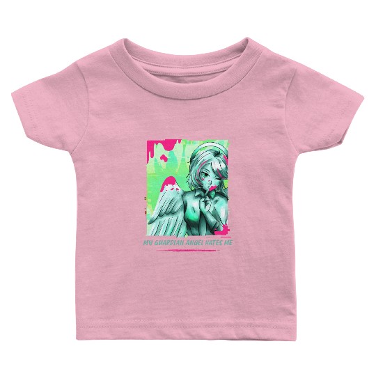 My Guardian Angel Hates Me (Ladies) Baby T Shirts