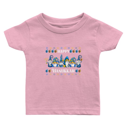 "Hanukkah Gnome" Wishing You a Happy Hanukkah Baby T Shirts