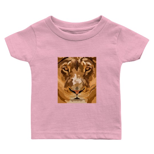 African Lion Baby T Shirts