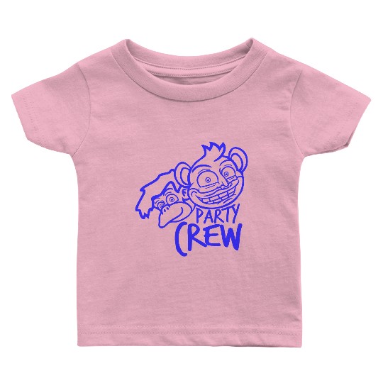 Monkey Chimpanzee Party Animals Crew Team Friends Baby T Shirts