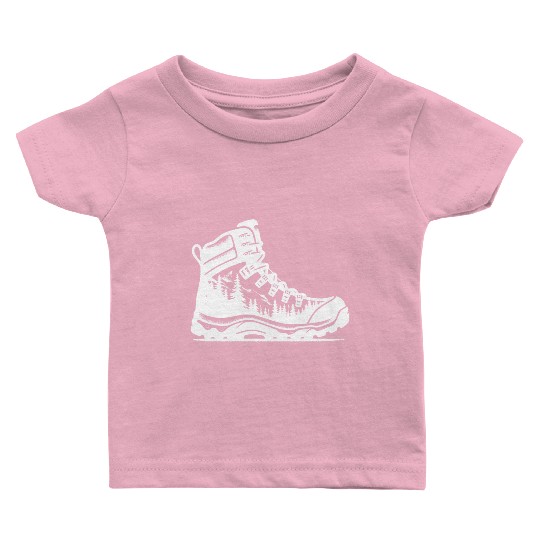 Nature Forest Hiking Boot Baby T Shirts