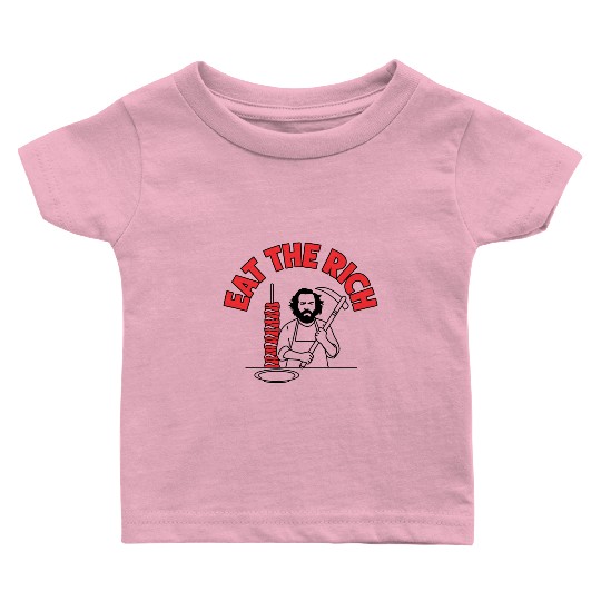 Eat The Rich Döner Kebab Parody Design Baby T Shirts