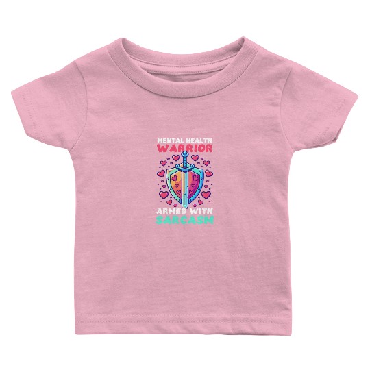 Depression Awareness Mental Health Warrior Baby T Shirts