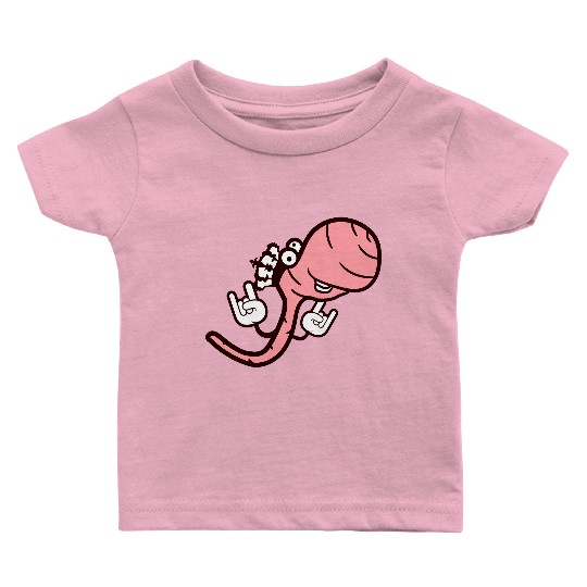 Cute Cool Worm Crown King Party Animal Fun Monster Baby T Shirts