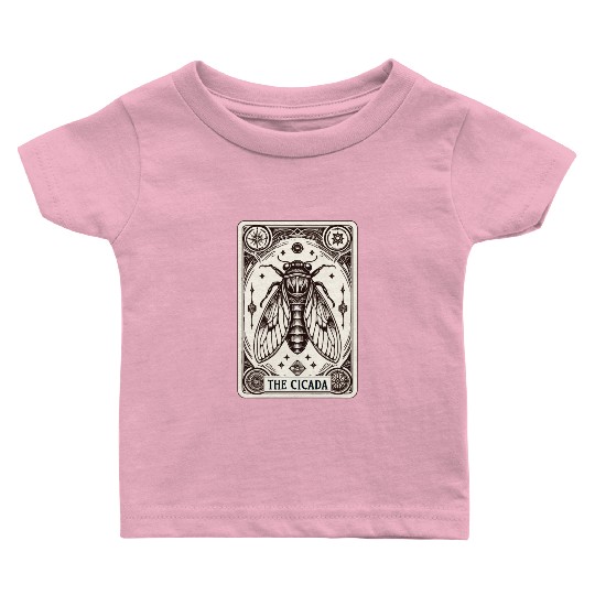 Cicada Tarot Card Brood Emergence Baby T Shirts
