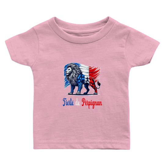 The pride of Perpignan flag design Baby T Shirts