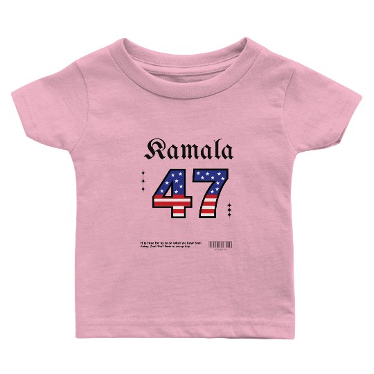 Kamala Harris 47th President USA America Election Baby T Shirts