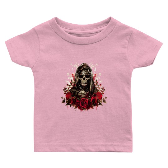 Santa Muerte Folk Saint Baby T Shirts