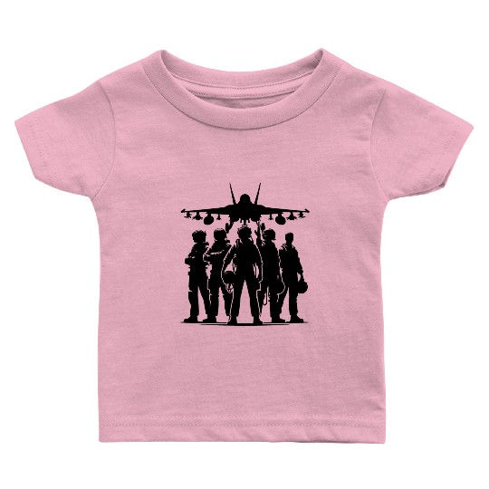 Aircraft Portrait For Air Force And Rc Pilots Baby T Shirts