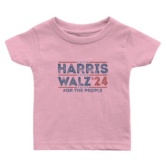 Harris Walz 2024 Funny Cat Election Kamala Harris Baby T Shirts