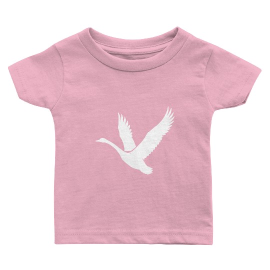 Swan Wild Birds Tattoo Style Baby T Shirts