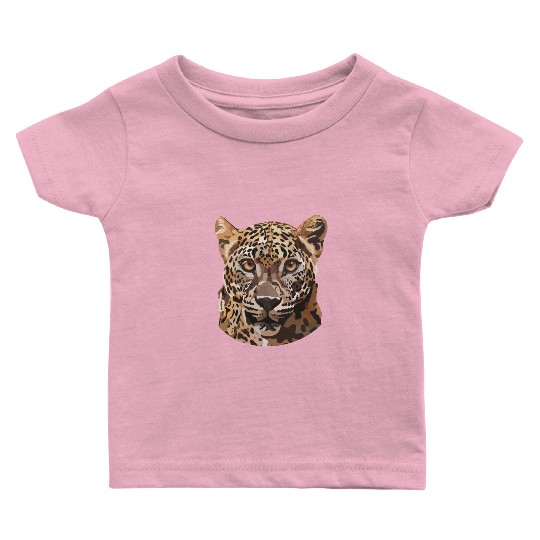 African Leopard poster Baby T Shirts