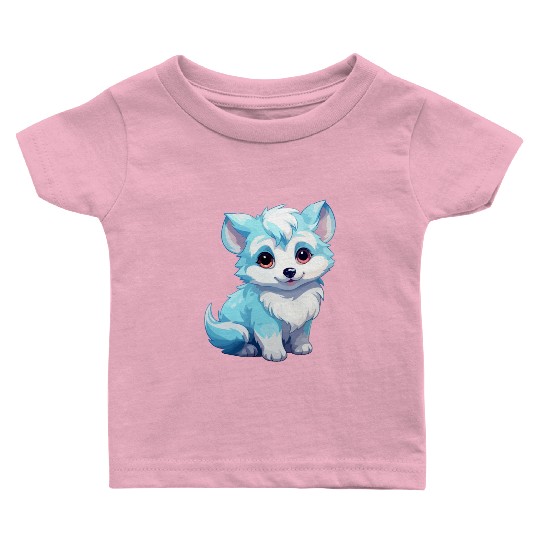 Kawaii Arctic Fox Cute Japanese Anime Aesthetic Baby T Shirts