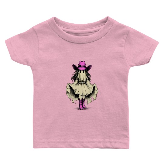 Ghost Cowgirl Western Y2k Baby T Shirts