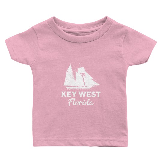 KEY-WEST FLORIDA Sailing Sunshine-State West Keys Baby T Shirts