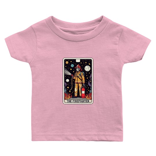 Tarot Card Collection - The Firefighter Baby T Shirts
