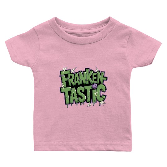 Frankentastic Halloween Baby T Shirts