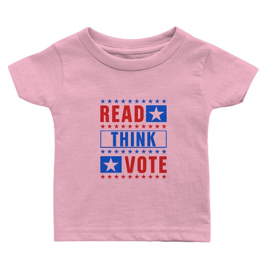 Read Think Vote: United States Election Day Baby T Shirts