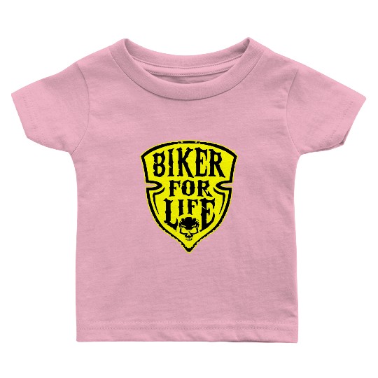 Biker For Life Shield LIKE US ON FACEBOOK # Baby T Shirts