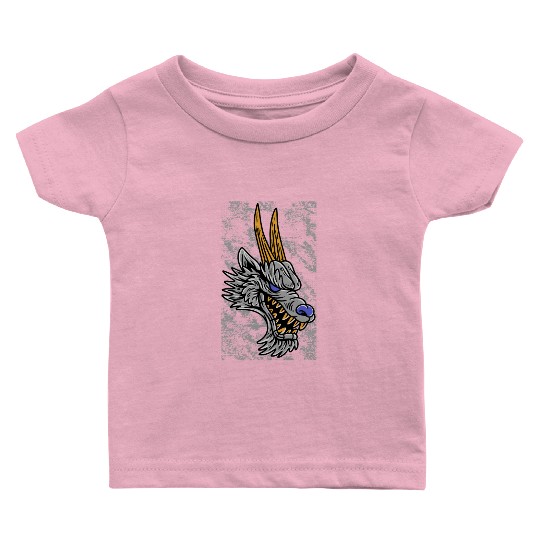 Fantasy RPG Wolf Magic Dungeon Baby T Shirts