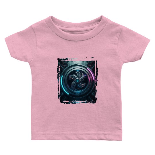 Zodiac sign Libra in cyberpunk era Future Baby T Shirts