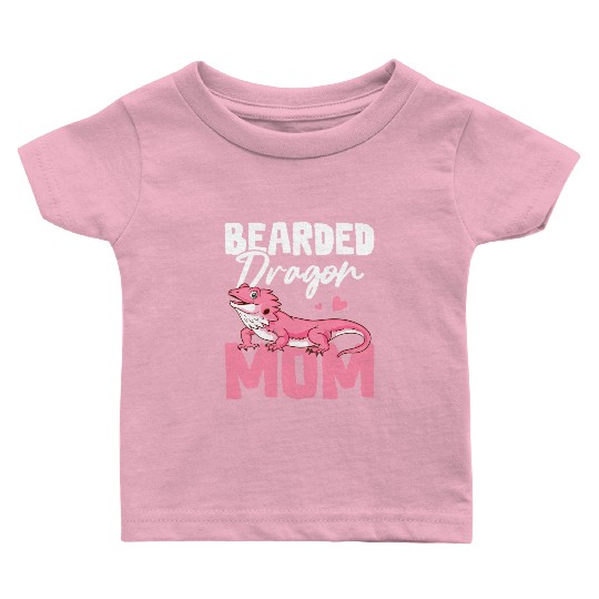 Bearded Dragon Mom Lizard Lover Baby T Shirts