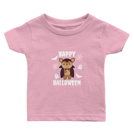 Deer Happy Halloween Cute Devil Vampire Costume Baby T Shirts