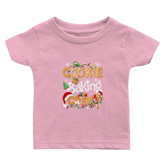 Cookie baking crew Cooking Lover Xmas Gingerbread Baby T Shirts