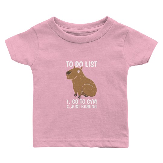 Capybara Procrastination Baby T Shirts