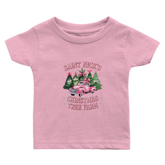 Saint Nick's Christmas Tree Farm, farm fresh trees Baby T Shirts