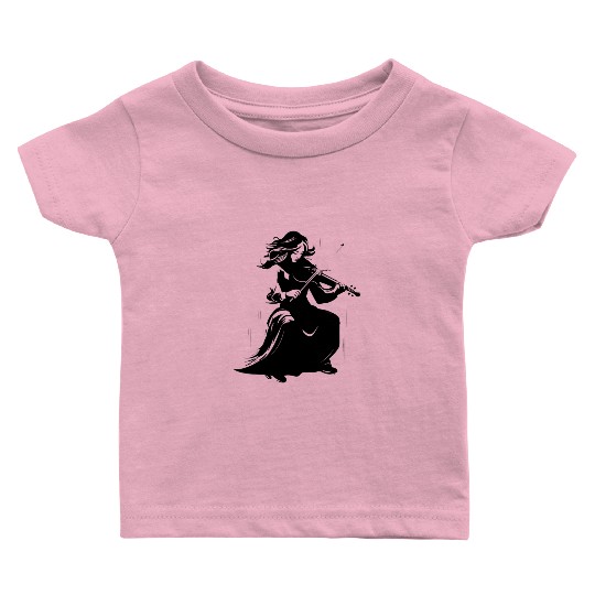 Violin Girl Baby T Shirts