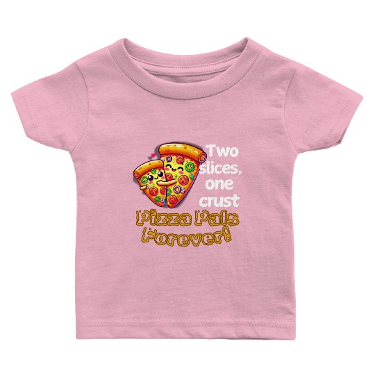Cheesy Together: Two Slices, One Heart! Baby T Shirts