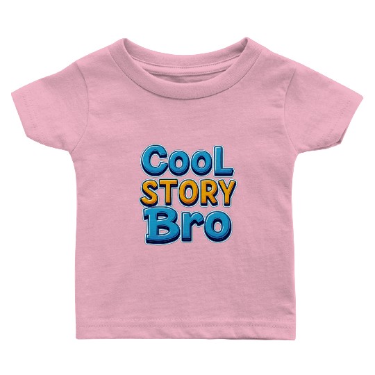 Cool Story bro Blue and Yellow Baby T Shirts