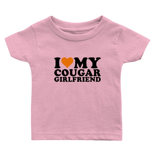 I Love Cougars Cougar Humor Valentine's Day 1WH2 Baby T Shirts