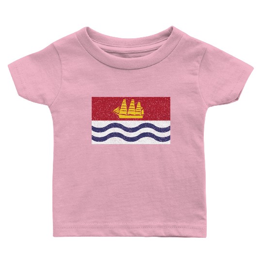 Flag of Bath city Maine State Baby T Shirts