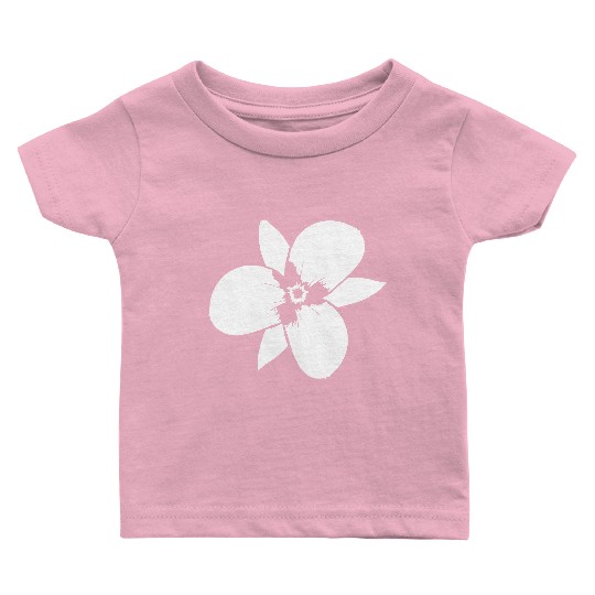 White Beautiful Flower Spring Summer Nature Flower Baby T Shirts