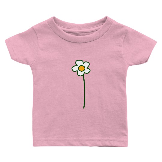 White Daisies Flower Spring Summer Flowers Nature Baby T Shirts