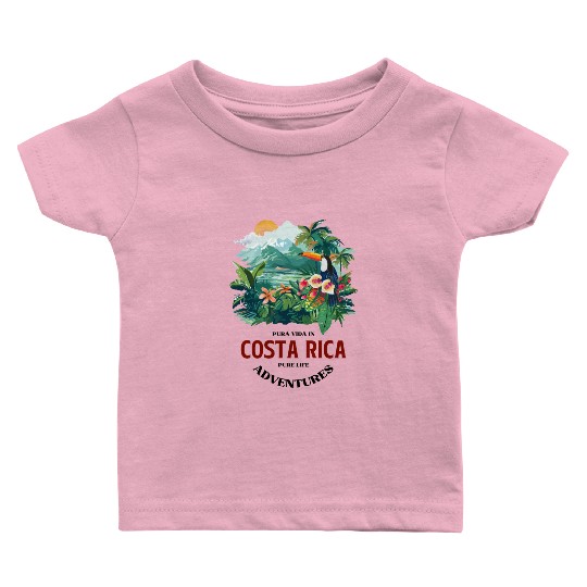 Costa Rica Nature & Macaw Adventure Baby T Shirts