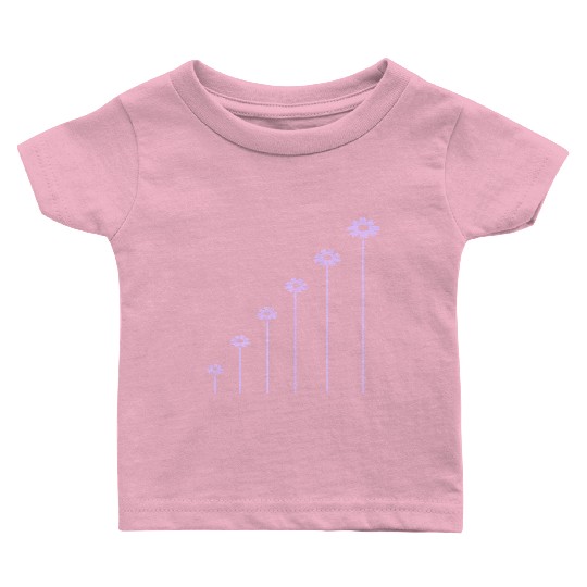 Many Pretty Daisy Flowers Decorative Nature Design Baby T Shirts