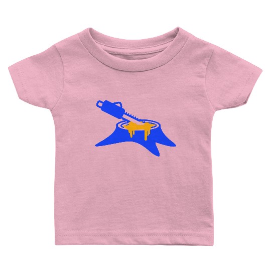 Chainsaw Tree Felling Lumberjack Forest Stump Wood Baby T Shirts