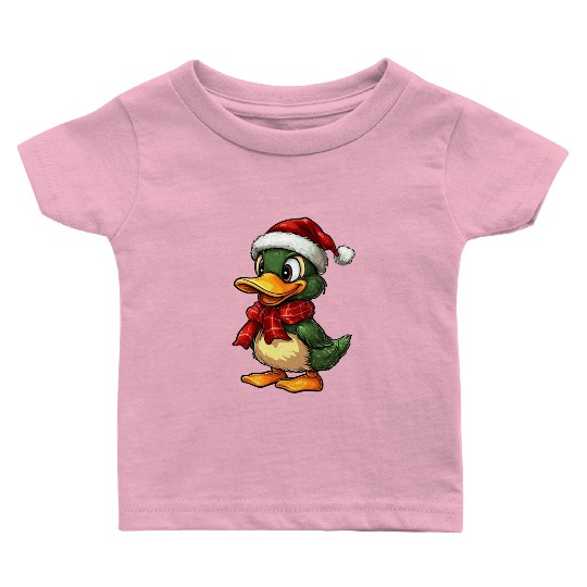 Christmas duck Baby T Shirts